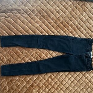 Women's Dark Black Skinny Jeans